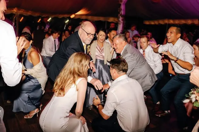 Crowd on the dance floor at a Michael Sage event